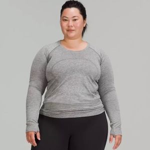 Grey Lululemon Swiftly Tech Long Sleeve